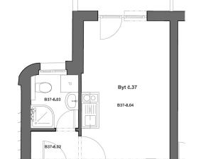 Pronájem bytu 1+kk, Praha - Žižkov, Baranova, 23 m2