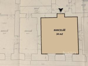 Pronájem kanceláře, Jílové u Prahy, Masarykovo náměstí, 34 m2