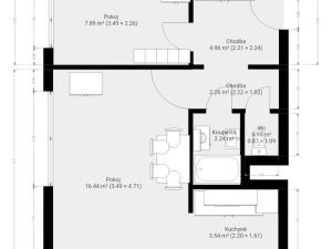 Pronájem bytu 2+kk, Brno - Líšeň, Koutného, 40 m2