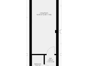Pronájem bytu 1+kk, Praha - Kyje, Za černým mostem, 25 m2