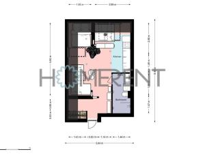 Pronájem bytu 1+kk, Praha - Malešice, Bakalářská, 30 m2