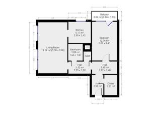 Pronájem bytu 2+1, Praha - Záběhlice, Bramboříková, 57 m2