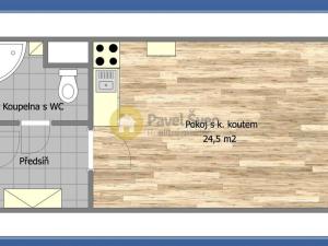 Pronájem bytu 1+kk, Strakonice - Strakonice II, Na Ohradě, 32 m2