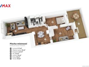 Prodej bytu 3+1, Praha - Vinohrady, U Havlíčkových sadů, 75 m2