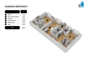 Prodej bytu 2+1, Chotěšov, Plzeňská, 81 m2