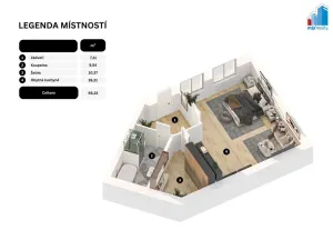 Prodej bytu 1+kk, Chotěšov, Plzeňská, 66 m2