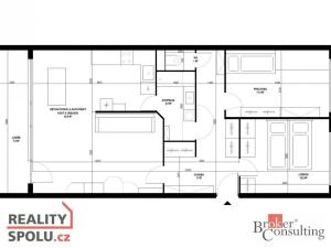 Pronájem bytu 3+kk, Praha - Braník, Novodvorská, 76 m2