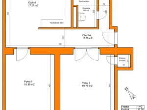 Pronájem bytu 3+kk, Pardubice - Zelené Předměstí, Sladkovského, 77 m2