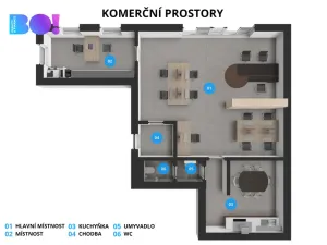 Prodej obchodního prostoru, Třeboň, Svobody, 78 m2