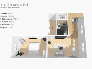 Prodej bytu 2+kk, Petrohrad, 62 m2