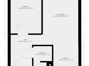 Pronájem bytu 2+kk, Praha - Krč, Kovařovicova, 41 m2