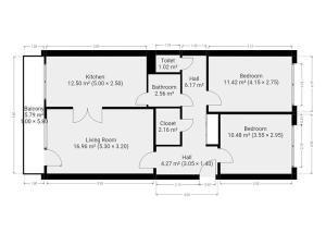 Pronájem bytu 3+1, Praha - Prosek, Litvínovská, 67 m2