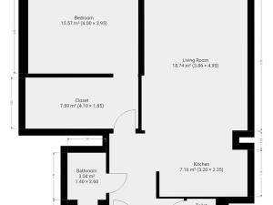 Pronájem bytu 2+kk, Praha - Karlín, Peckova, 64 m2