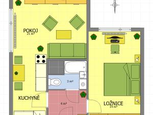 Prodej bytu 2+kk, Tanvald, Horská, 42 m2