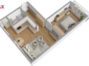 Pronájem bytu 2+kk, Hradec Králové - Pražské Předměstí, V Koutech, 44 m2