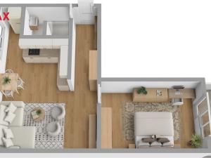 Pronájem bytu 2+kk, Hradec Králové - Pražské Předměstí, V Koutech, 44 m2