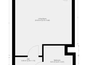 Pronájem bytu 1+kk, Praha - Letňany, Miroslava Hajna, 35 m2