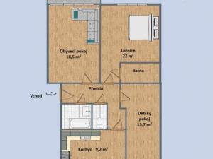 Prodej bytu 3+1, Štěnovice, Lipová, 69 m2