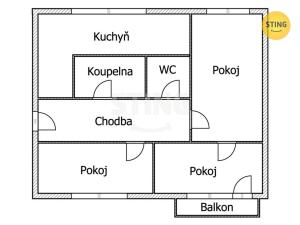 Prodej bytu 3+1, Havířov, Moravská, 68 m2