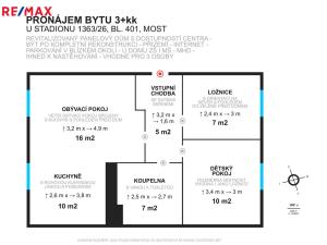 Prodej bytu 3+kk, Most, U Stadionu, 55 m2