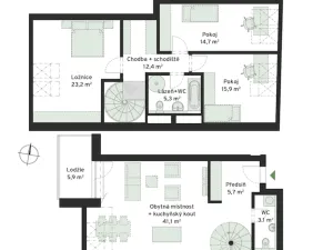 Prodej bytu 4+kk, České Budějovice - České Budějovice 6, Chelčického, 127 m2