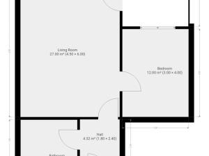 Pronájem bytu 2+kk, Praha - Dolní Chabry, Poštova, 51 m2