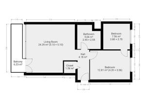 Pronájem bytu 3+kk, Praha - Zbraslav, Paškova, 59 m2