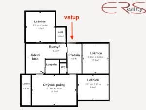 Prodej bytu 4+1, Jablonec nad Nisou, Na Výšině, 75 m2
