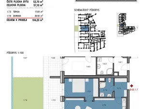 Prodej bytu 2+kk, Šlapanice, 104 m2