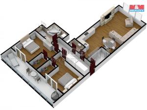 Prodej bytu 3+kk, Karlovy Vary - Drahovice, Mattoniho nábřeží, 103 m2
