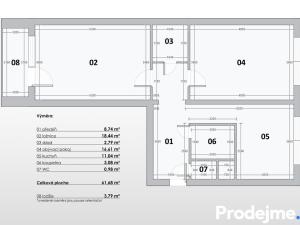 Prodej bytu 2+1, Brno - Židenice, Stará osada, 63 m2