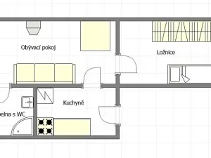 Prodej bytu 2+1, Rakovník, Vrchlického nám., 43 m2