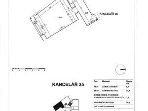 Prodej kanceláře, Praha - Vysočany, Jandova, 83 m2