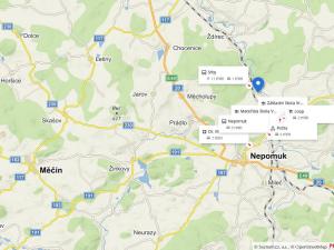 Prodej pozemku, Srby, 744 m2