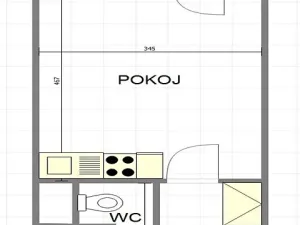 Prodej bytu 1+kk, Luhačovice, Leoše Janáčka, 28 m2