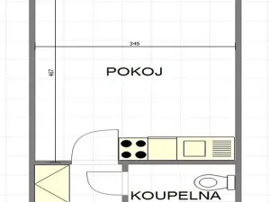 Prodej bytu 1+kk, Luhačovice, Leoše Janáčka, 28 m2