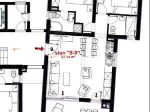 Prodej bytu 3+kk, Mandre, Chorvatsko, 65 m2