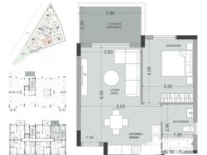 Prodej bytu 3+kk, Lemesos, Kypr, 82 m2