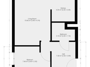 Pronájem bytu 2+kk, Praha - Chodov, Bachova, 40 m2