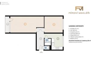 Pronájem bytu 2+1, Frýdek-Místek, Beethovenova, 55 m2