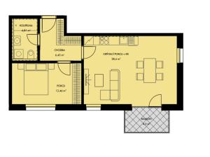 Pronájem bytu 2+kk, Praha - Újezd nad Lesy, Rohožnická, 58 m2