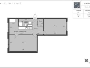 Prodej bytu 2+1, Ústí nad Labem, Mlýnská, 61 m2