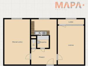 Pronájem bytu 2+1, Chomutov, Holešická, 62 m2