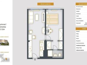 Prodej bytu 2+kk, Praha - Chodov, Čenětická, 47 m2