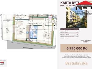 Prodej bytu 2+kk, Brno - Zábrdovice, Bratislavská, 52 m2