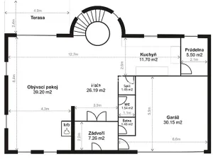 Pronájem vily, Praha - Nebušice, Nebušická, 270 m2