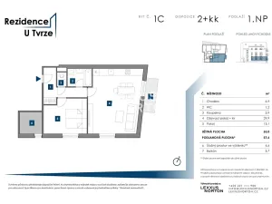 Prodej bytu 2+kk, Praha - Malešice, U tvrze, 58 m2