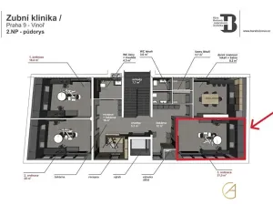 Pronájem ordinace, Praha - Vinoř, Mladoboleslavská, 22 m2