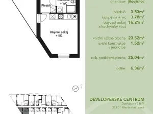 Prodej bytu 1+kk, Mariánské Lázně, Chebská, 25 m2