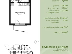 Prodej bytu 1+kk, Mariánské Lázně, Chebská, 26 m2